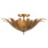 Capital Lighting Eden 18" Wide Gold Feather Bowl 3-Light Ceiling Light