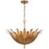 Capital Lighting Eden 24" Wide Antique Gold Metal Leaf Pendant Light