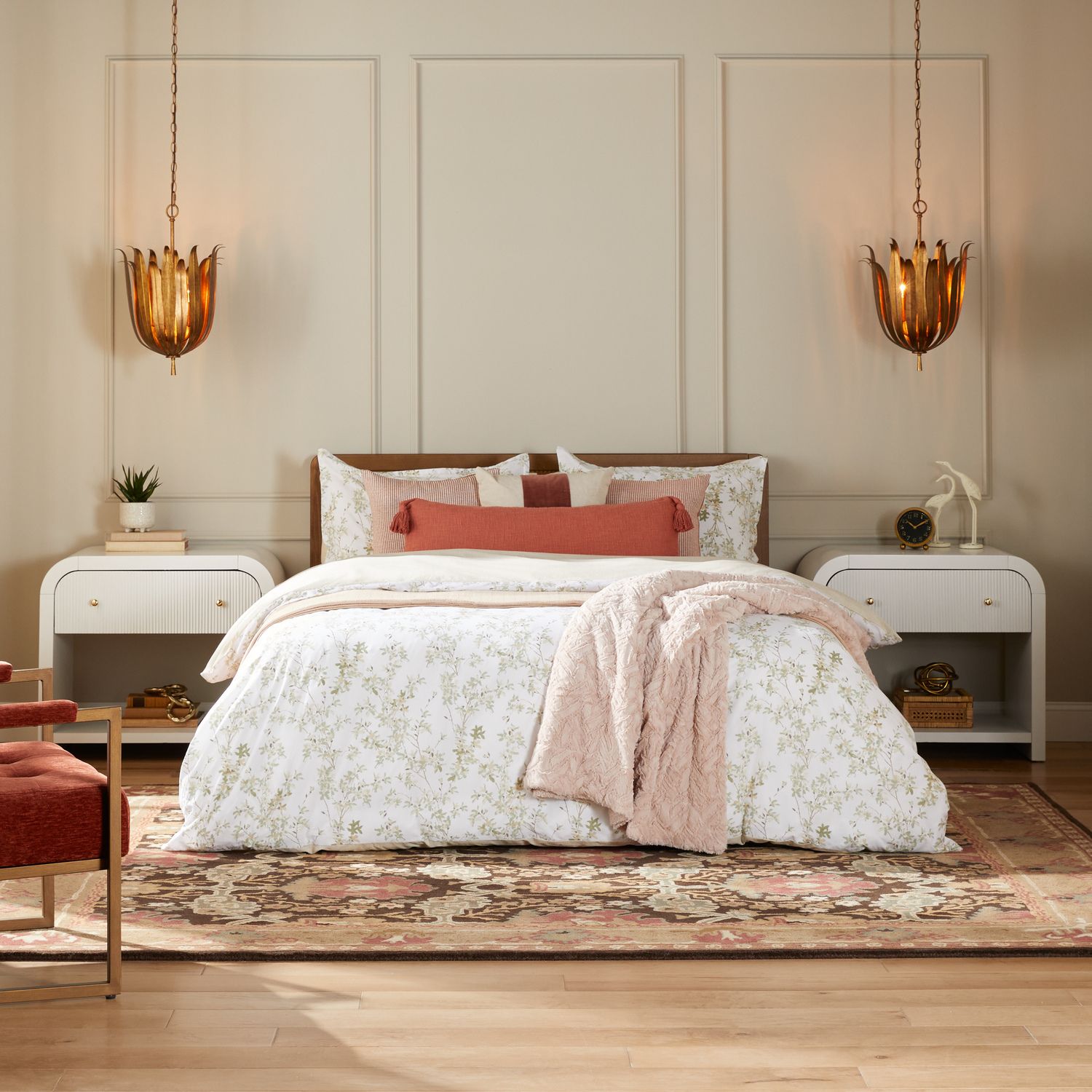 Capital Lighting Eden 4 Light Pendant 16" Antique Gold