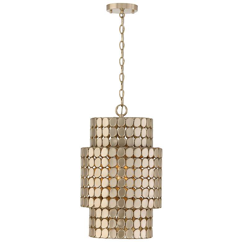Image 2 Capital Lighting Eliana 1 Light Pendant 13" Champagne Brass