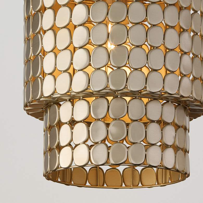 Image 4 Capital Lighting Eliana 1 Light Pendant 13" Champagne Brass more views