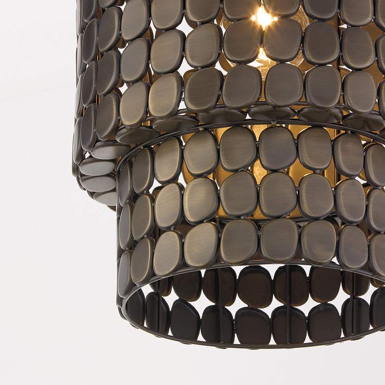 Image 3 Capital Lighting Eliana 1 Light Pendant 13" Dark Brass more views