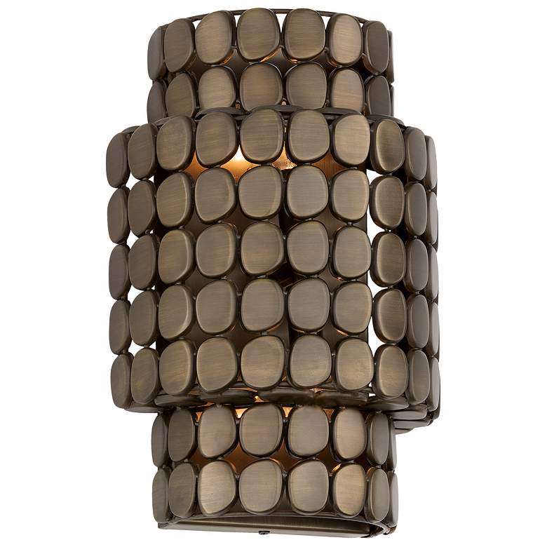 Image 2 Capital Lighting Eliana 2 Light Sconce 9.75" Dark Brass