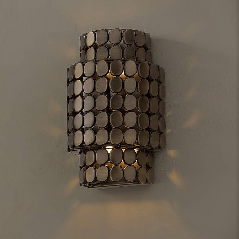 Image 6 Capital Lighting Eliana 2 Light Sconce 9.75" Dark Brass more views