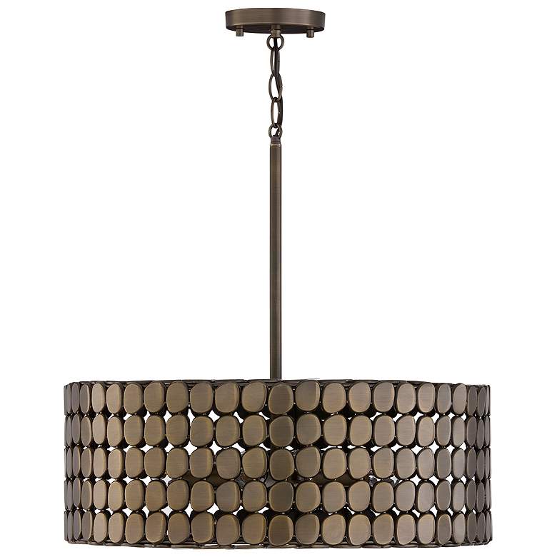 Image 1 Capital Lighting Eliana 4 Light Pendant 21.75" Dark Brass
