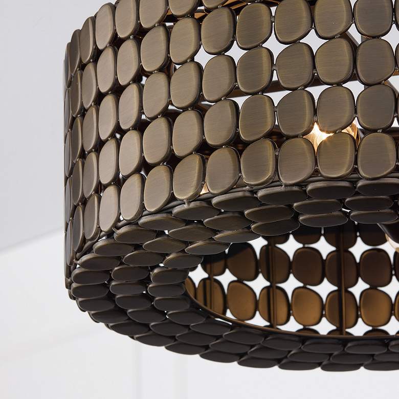 Image 3 Capital Lighting Eliana 4 Light Pendant 21.75" Dark Brass more views