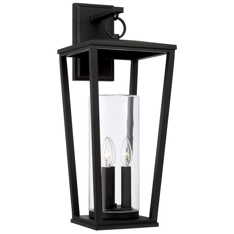 Image 2 Capital Lighting Elliott 3 Light Outdoor Wall-Lantern Black