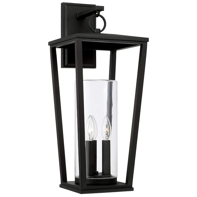 Image 1 Capital Lighting Elliott 3 Light Outdoor Wall-Lantern Black