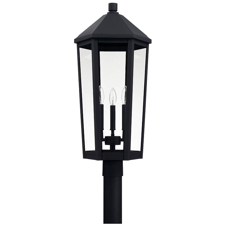 Image 1 Capital Lighting Ellsworth 3 Light Outdoor Post Lantern Black