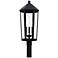 Capital Lighting Ellsworth 3 Light Outdoor Post Lantern Black
