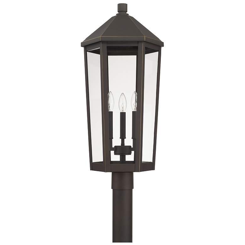 Image 1 Capital Lighting Ellsworth 3 Light Outdoor Post Lantern Oiled Bronze