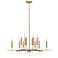 Capital Lighting Elora 12 Light Chandelier Matte Brass