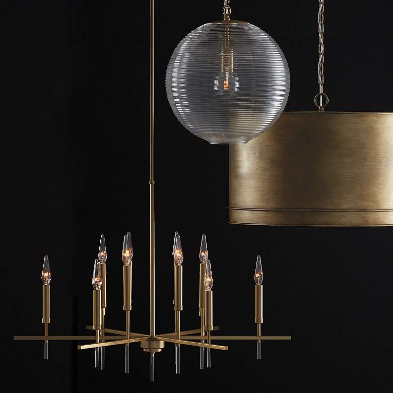 Image 6 Capital Lighting Elora 12 Light Chandelier Matte Brass more views