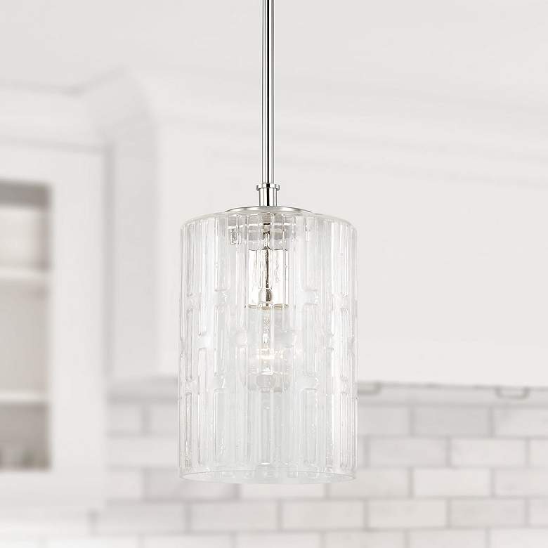 Image 1 Capital Lighting Emerson 1 Light Pendant Polished Nickel