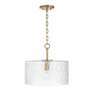 5_Capital Lighting Emerson 15" Aged Brass Seeded Glass Ceiling Light more views