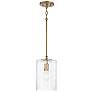 Capital Lighting Emerson 7" Wide Modern Aged Brass and Glass Pendant