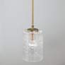 Capital Lighting Emerson 7" Wide Modern Aged Brass and Glass Pendant