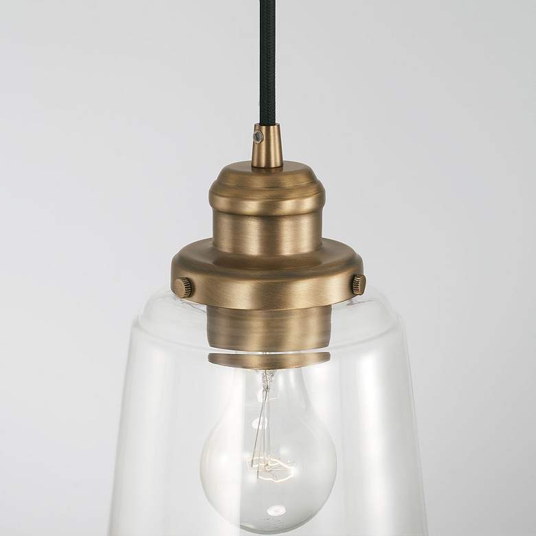 Image 3 Capital Lighting Fallon 1 Light Pendant Aged Brass more views