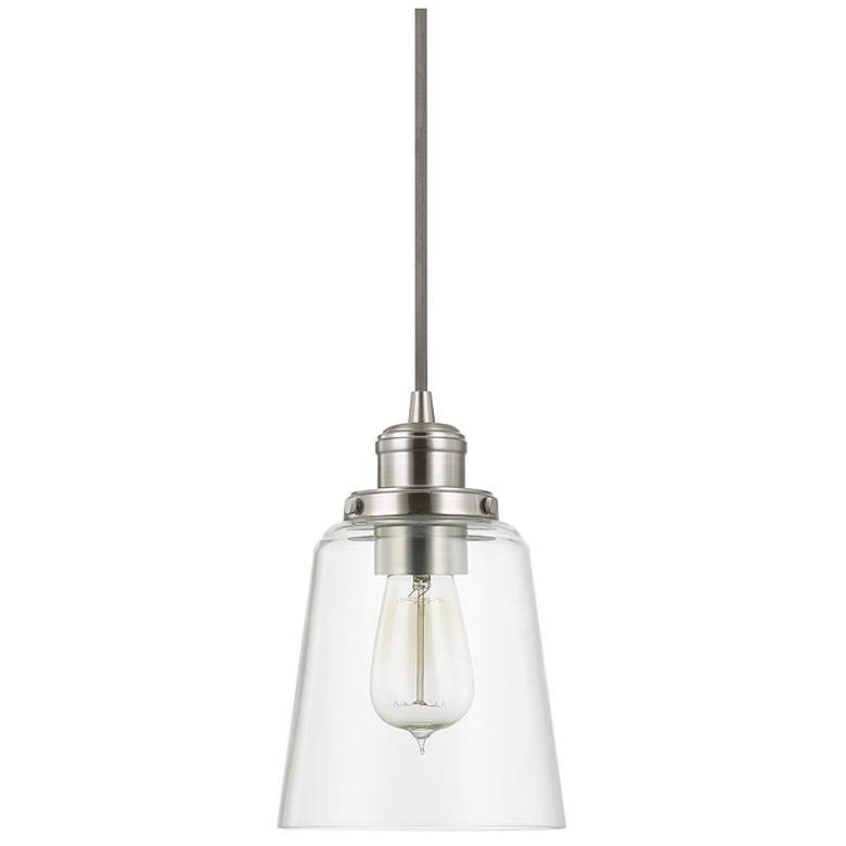 Image 1 Capital Lighting Fallon 1 Light Pendant Brushed Nickel