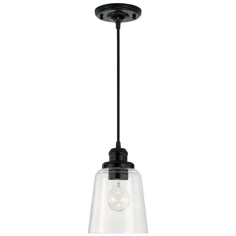 Image 1 Capital Lighting Fallon 1 Light Pendant Matte Black