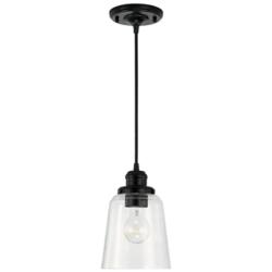 Capital Lighting Fallon 1 Light Pendant Matte Black
