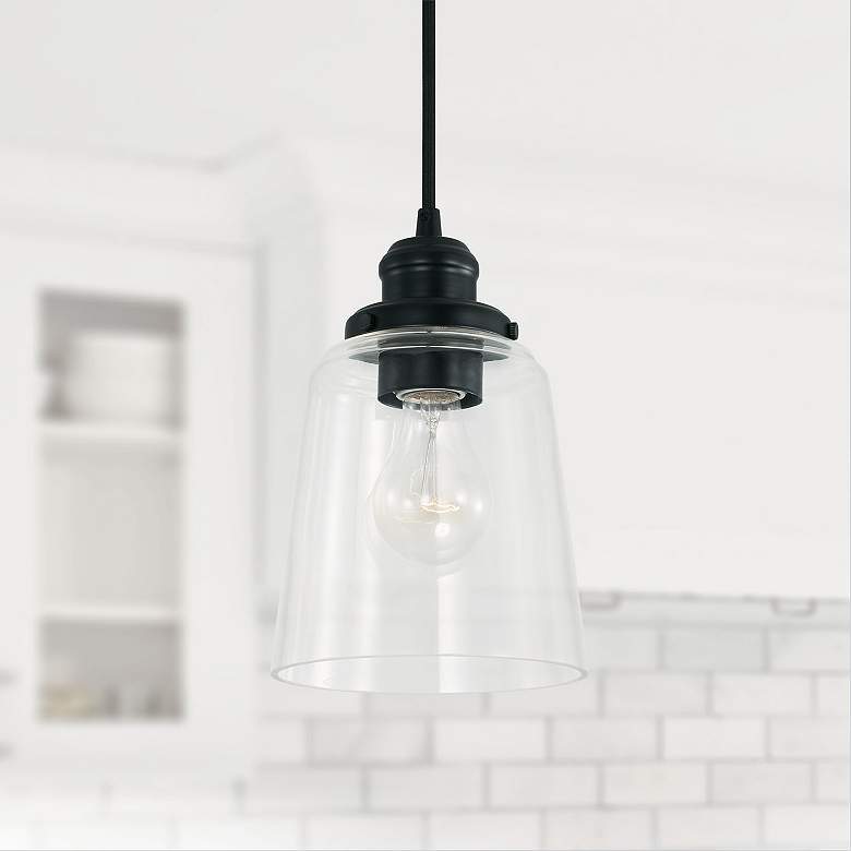 Image 1 Capital Lighting Fallon 1 Light Pendant Matte Black
