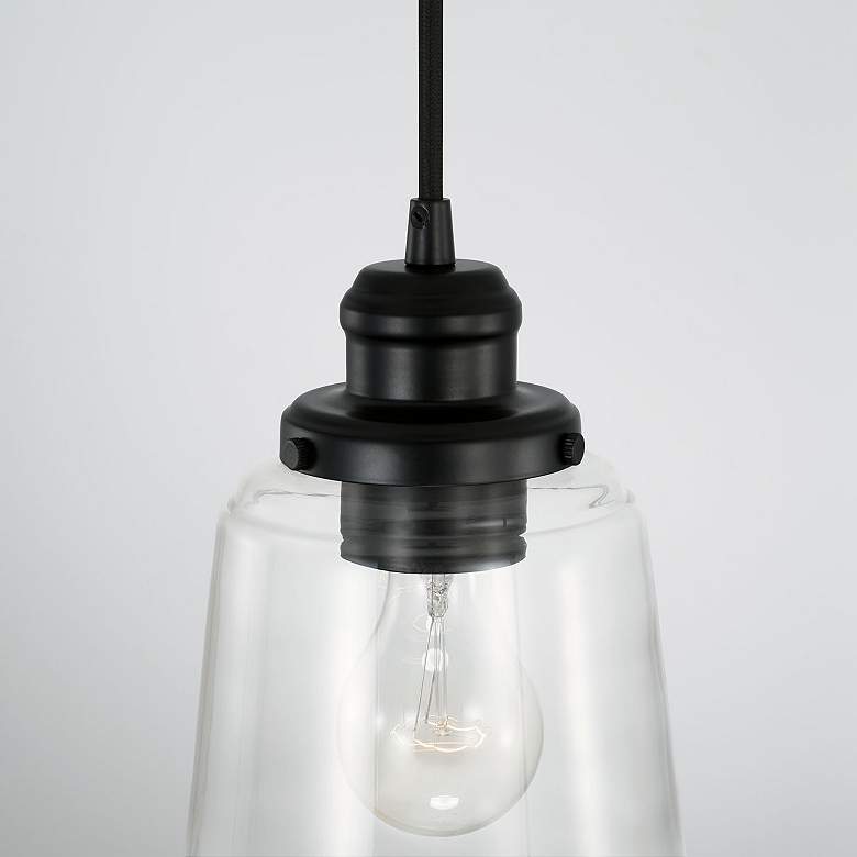 Image 3 Capital Lighting Fallon 1 Light Pendant Matte Black more views