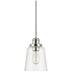 Capital Lighting Fallon 1 Light Pendant Polished Nickel