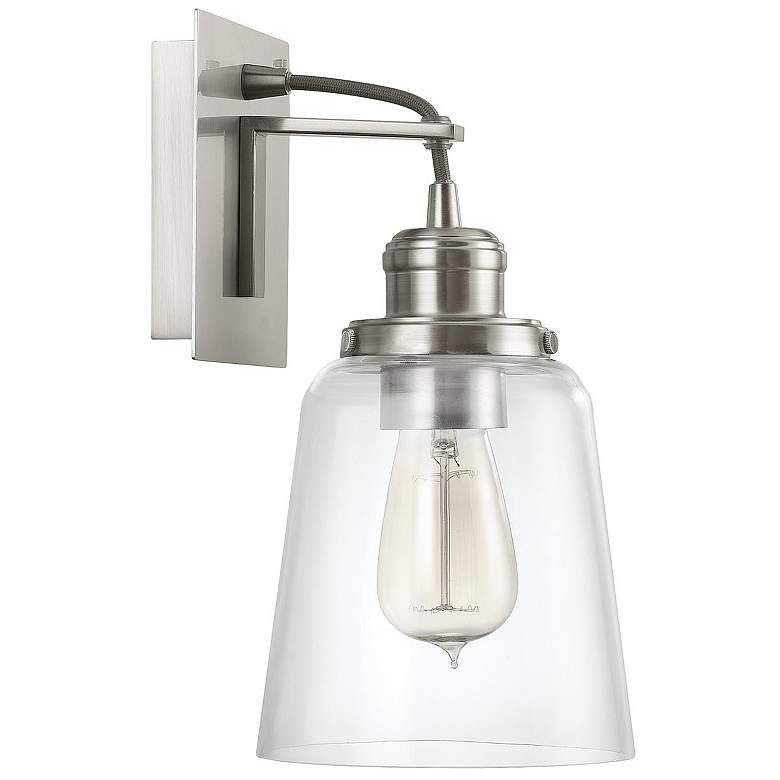 Image 1 Capital Lighting Fallon 1 Light Sconce Brushed Nickel