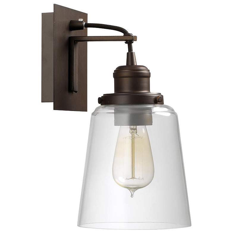 Image 1 Capital Lighting Fallon 1 Light Sconce Burnished Bronze
