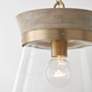 Thumbnail3 of Capital Lighting Finn 12" Wide Matte Brass Clear Glass Mini Pendant more views