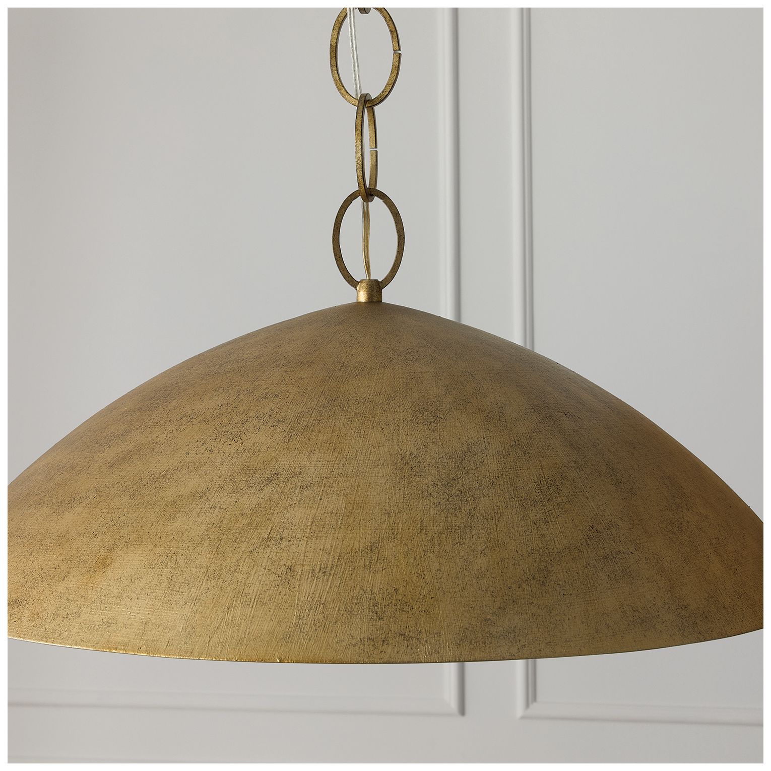 Image 5 Capital Lighting Francesca 1 Light Pendant 24" Feathered Gold more views