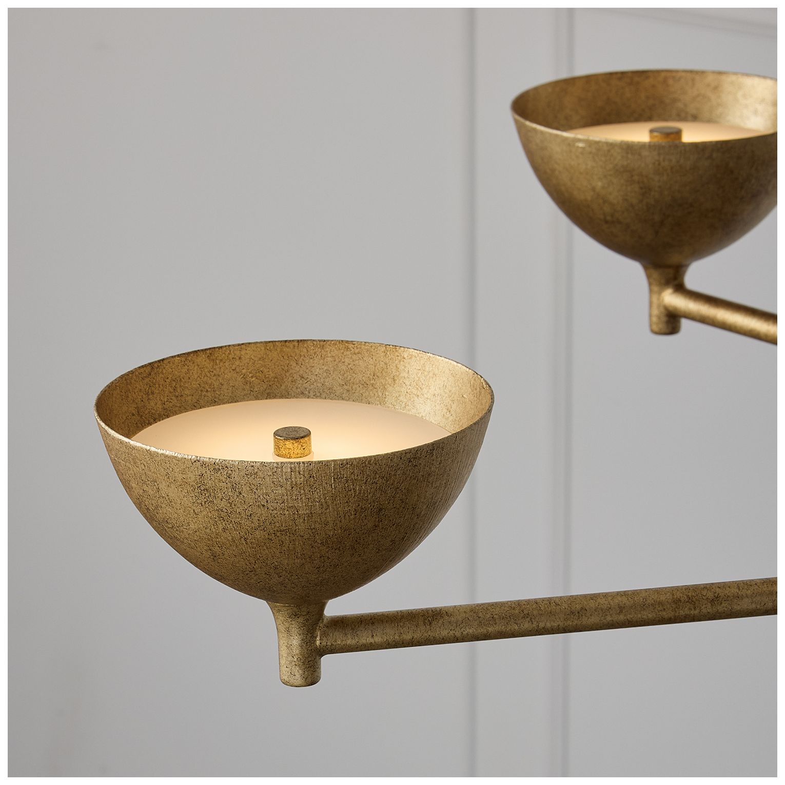 Image 6 Capital Lighting Francesca 10 Light Chandelier 43" Feathered Gold more views