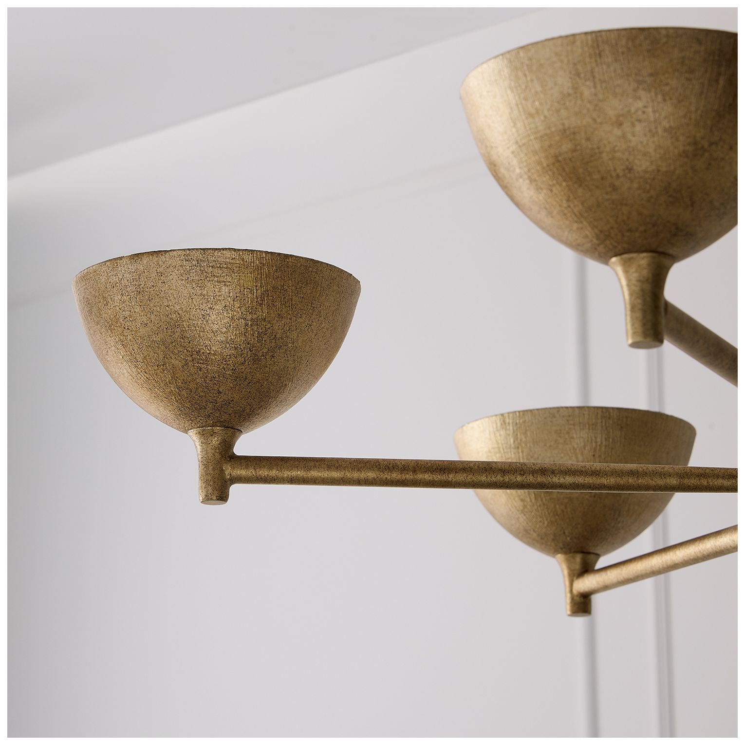 Image 5 Capital Lighting Francesca 6 Light Chandelier 34" Feathered Gold more views