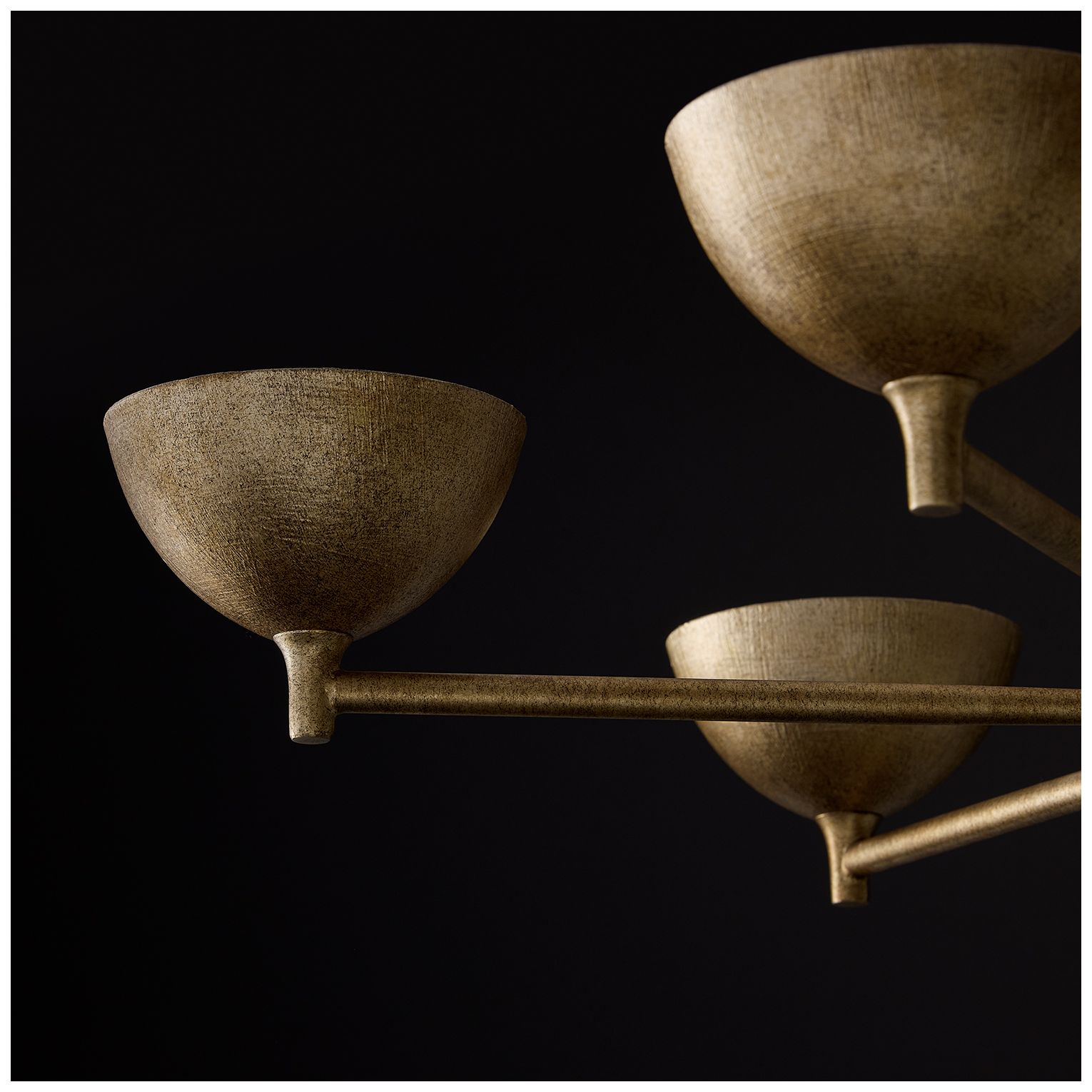 Image 7 Capital Lighting Francesca 6 Light Chandelier 34" Feathered Gold more views