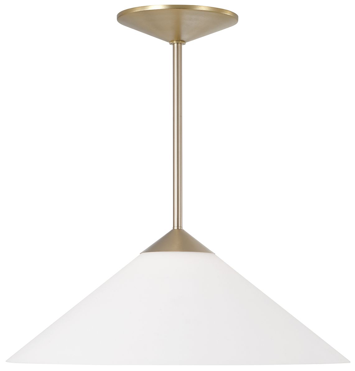 Thumbnail2 of Capital Lighting Gatsby 1 Light Pendant 22" Matte Brass