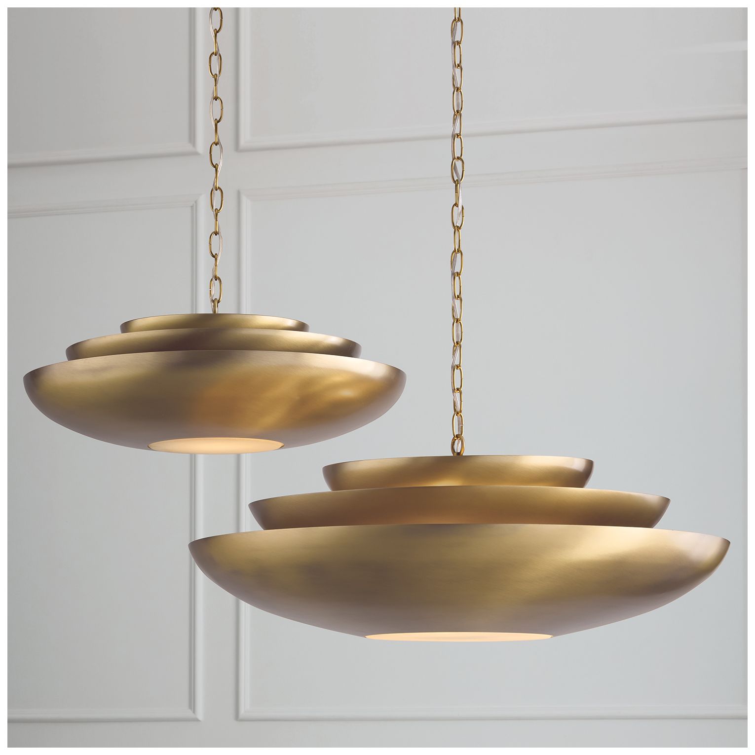 Image 5 Capital Lighting Gia 1 Light Pendant 21.5" Aged Brass more views