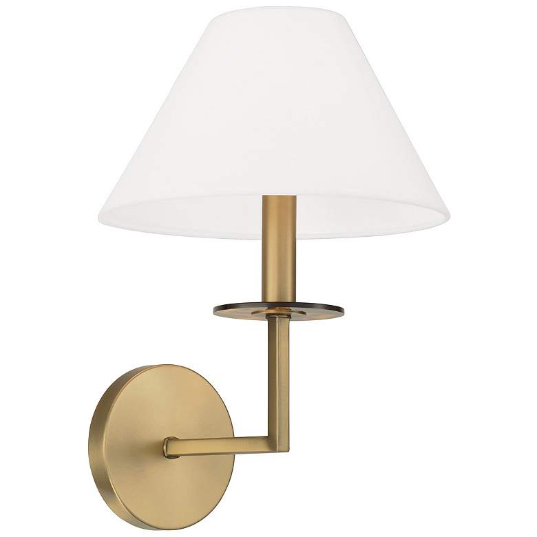 Image 1 Capital Lighting Gilda 1 Light Sconce  Aged Brass