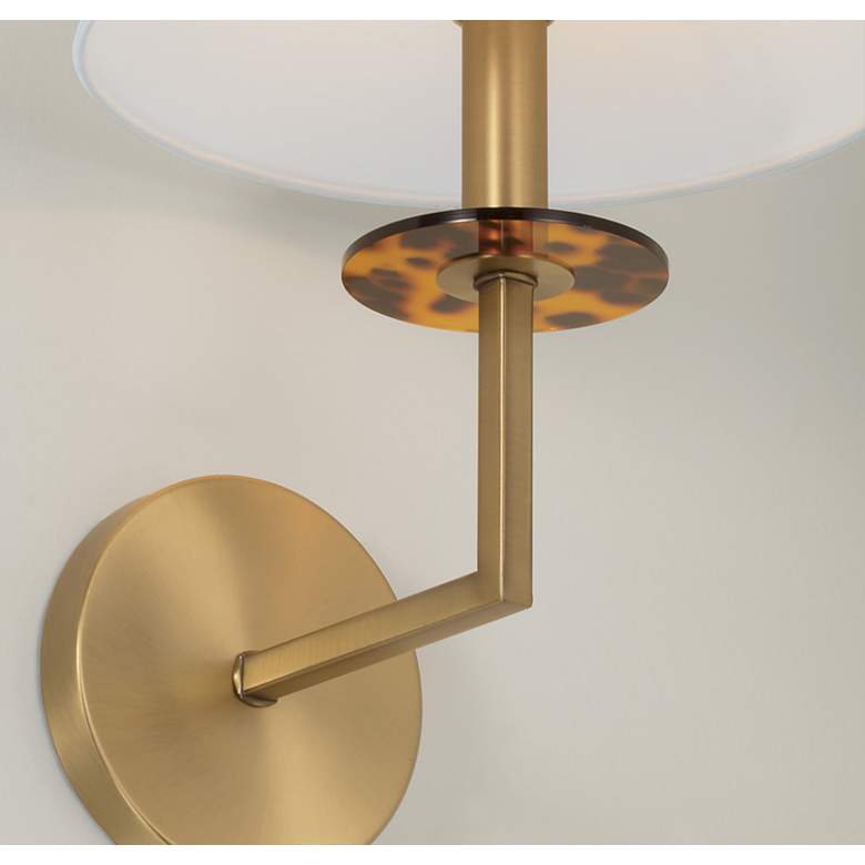 Image 6 Capital Lighting Gilda 1 Light Sconce Aged Brass more views
