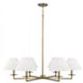 2_Capital Lighting Gilda 6 Light Chandelier 39.75" Aged Brass