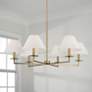 1_Capital Lighting Gilda 6 Light Chandelier 39.75" Aged Brass