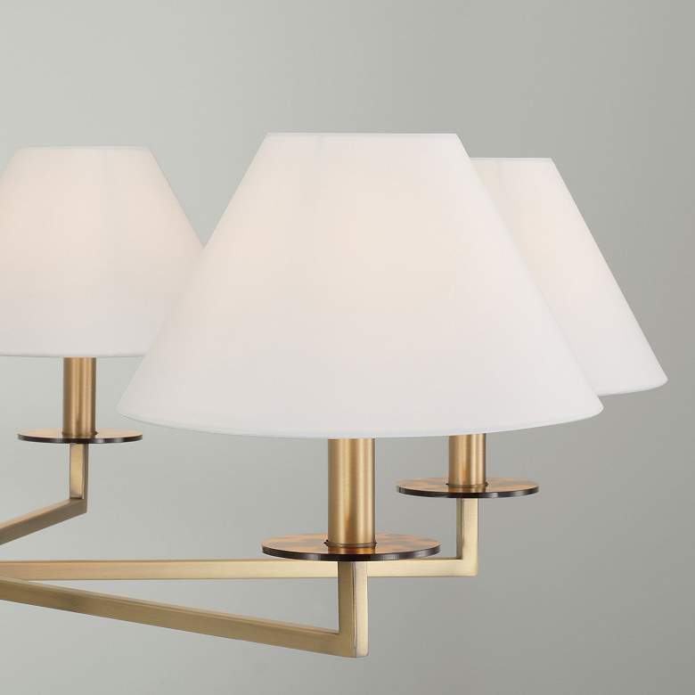 Image 3 Capital Lighting Gilda 6 Light Chandelier 39.75" Aged Brass more views