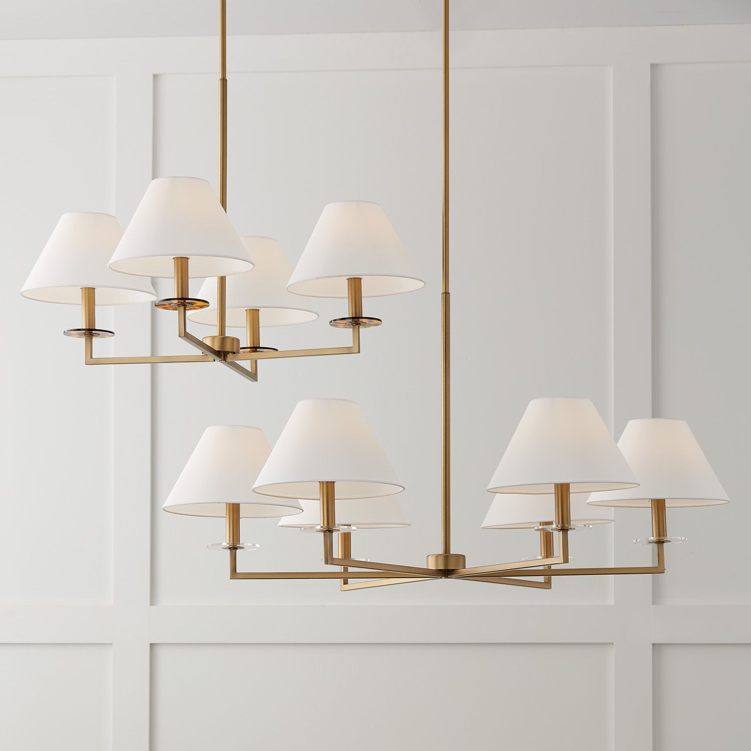 Capital Lighting Gilda 6 Light Chandelier 39.75" Aged Brass