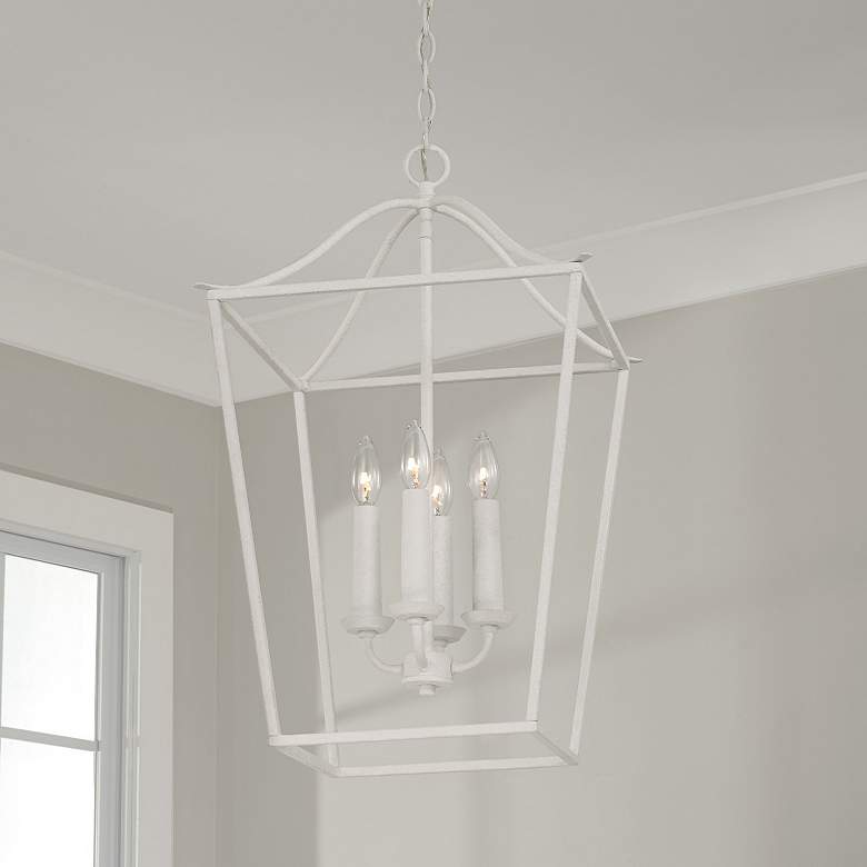 Image 1 Capital Lighting Grady 4 Light Foyer Textured White