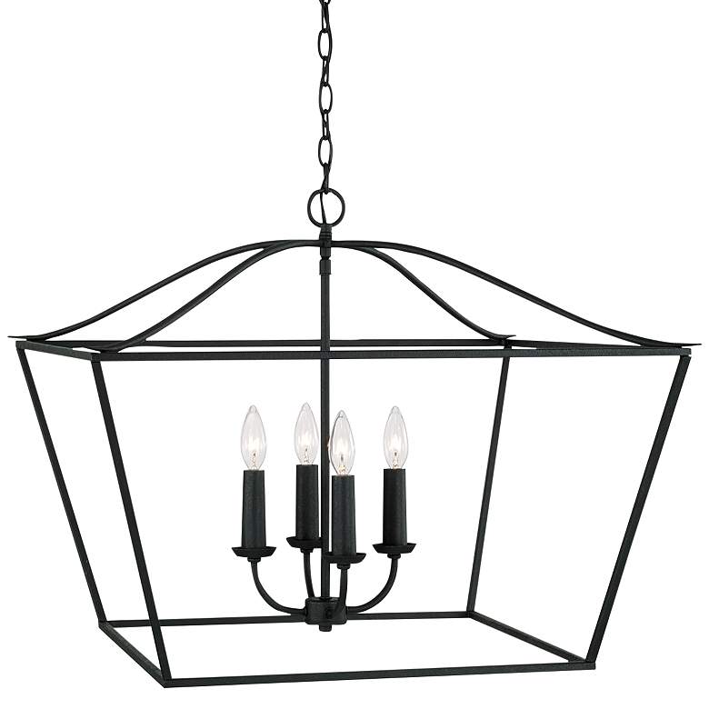 Image 2 Capital Lighting Grady 4 Light Pendant Black Iron