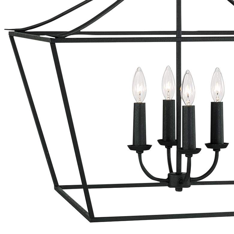Image 3 Capital Lighting Grady 4 Light Pendant Black Iron more views