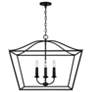 3_Capital Lighting Grady 4 Light Pendant Black Iron more views