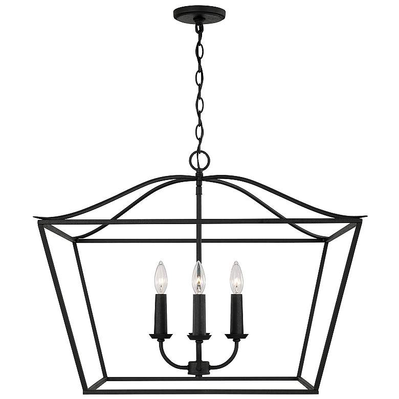 Image 6 Capital Lighting Grady 4 Light Pendant Black Iron more views