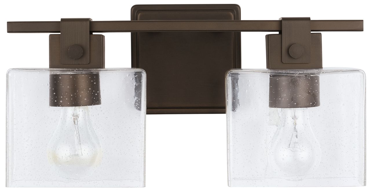 Capital Lighting Graham 2 Light Vanity 15.5" Oil Rubbed Bronze