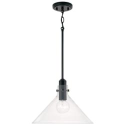 Capital Lighting Greer 1 Light Pendant Matte Black